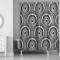 Fan Pattern Shower Curtain