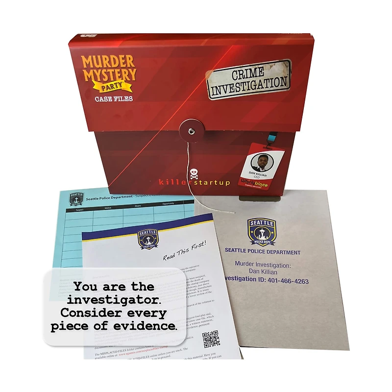 Murder Mystery Party Case Files: Killer Startup