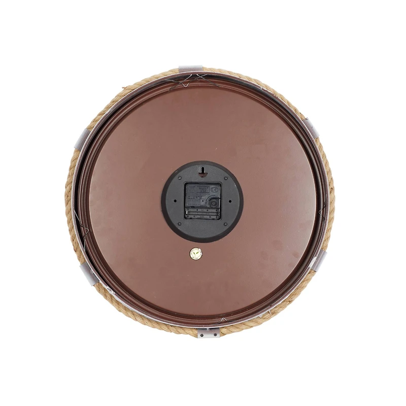 17" Blue Metal Coastal Wall Clock