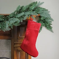 19" Traditional Velvet Christmas Stocking