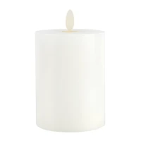 3" x 4" LED Wax Pillar Candle with Moving Flame by Ashland
