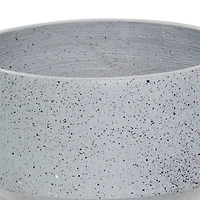 Set of 2 Grey MgO Contemporary Planter 12", 10"