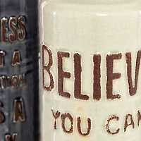 Brown Ceramic Farmhouse Vase Set