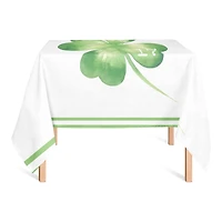 Large Four Leaf Clover Date Tablecloth 58" x 58" Tablecloth