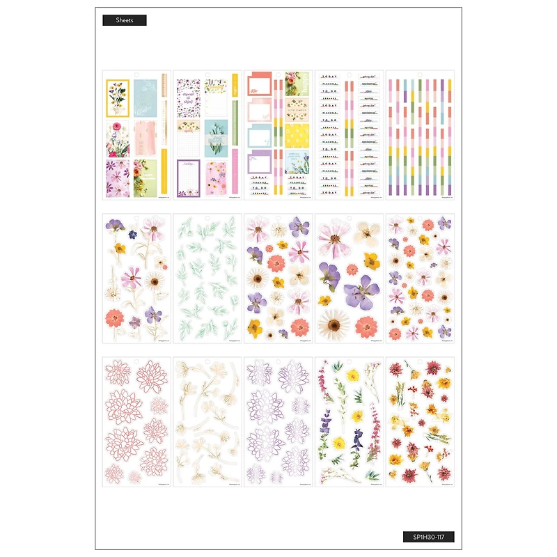 The Happy Planner® Pressed Florals Value Pack Stickers