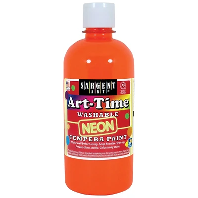 12 Pack: Sargent Art® Art Time® Washable® Neon Tempera Paint