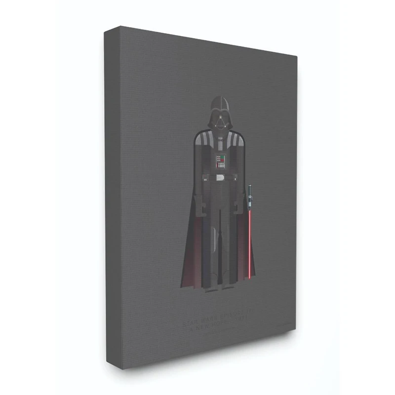 Stupell Industries Star Wars™ Darth Vader Minimalist Illustration Canvas Wall Art