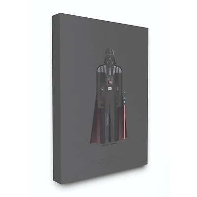 Stupell Industries Star Wars™ Darth Vader Minimalist Illustration Canvas Wall Art