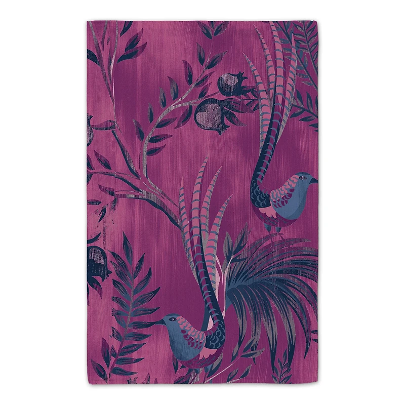 Welcome Peacock Tea Towel - Set of 2