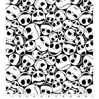 Disney® Nightmare Before Christmas Black & White Jack Skellington Packed Cotton Fabric