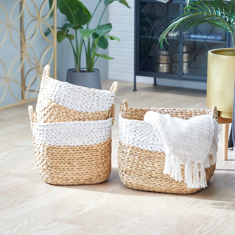 Brown Water Hycinthia Storage Basket Set