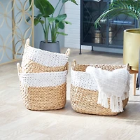 Brown Water Hycinthia Storage Basket Set
