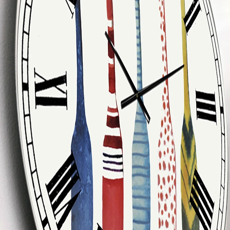 Designart 'Five Paddles Oversized Lake House Wall Clock