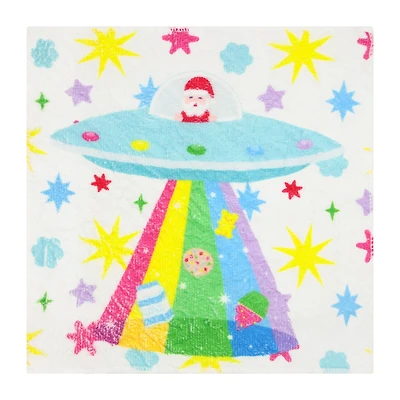 Santa in Spaceship Magic Towel by Creatology™