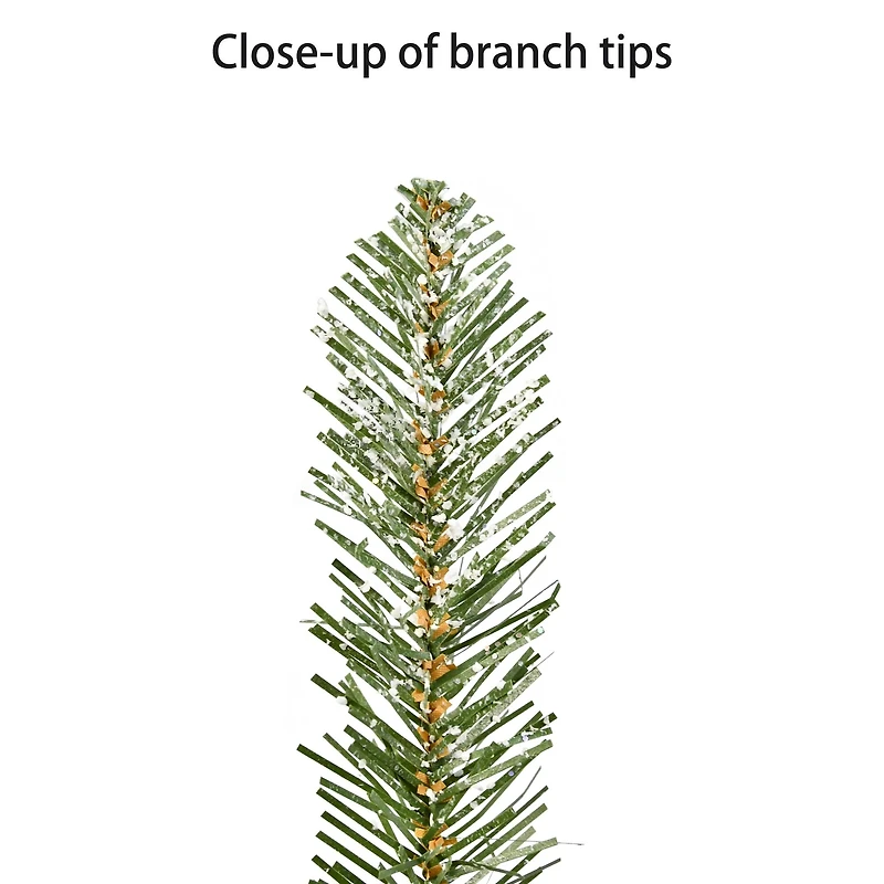 32" Pre-Lit Flocked Snowflake Wreath