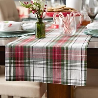 DII® 108" Christmas Plaid Table Runner
