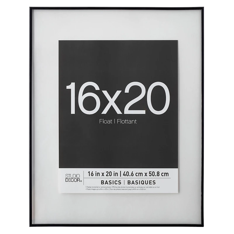 5 Pack: Black Thin 16" x 20" Float Frame, Basics by Studio Décor®
