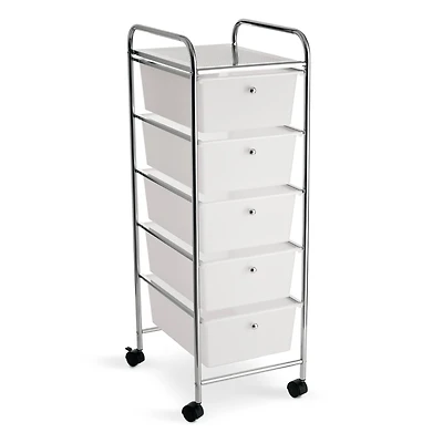 5 Drawer Rolling Cart by Simply Tidy