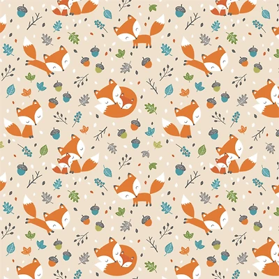 Eugene Textiles Baby Fox Flannel
