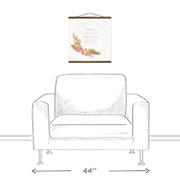 Blessed is She 16" x 16" Teak Hanging Canvas