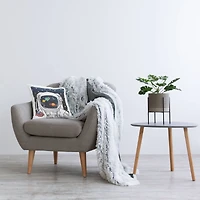 Stupell Industries US Astronaut Outer Space Galaxy Reflection Throw Pillow, 18" x 18"