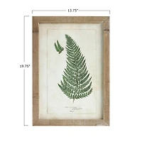 Hello Honey® Wood Framed Wall Décor with Fern Fronds Set