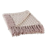 DII® Dusty Lilac Urban Check Throw