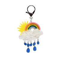 Blue Moon Studio™ Rainbow Cloud Bag Charm