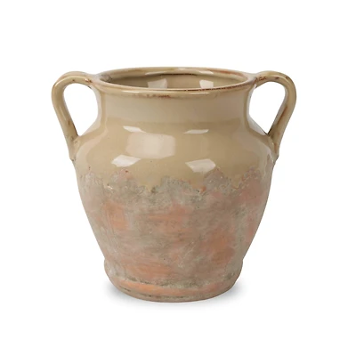 8.5" Green Terra Cotta Ceramic Vase by Ashland®