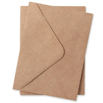 12 Packs: 50 ct. (600 total) 5.25" x 7.25" Kraft Envelopes by Recollections™