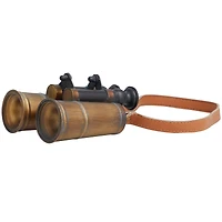 7" Copper Metal Antique Binoculars