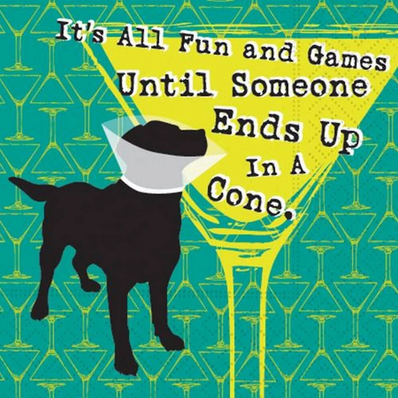 JAM Paper All Fun & Games Cocktail Napkins, 40ct.