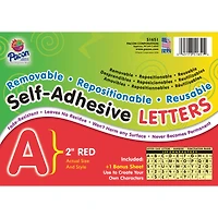 Pacon® 2" Red Puffy Font Self-Adhesive Letters, 2 Packs of 159