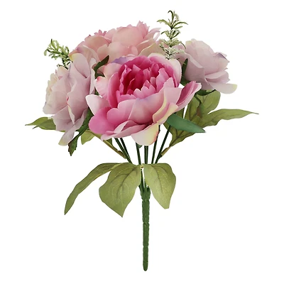 13" Pink & Purple Rose & Peony Bush by Ashland®