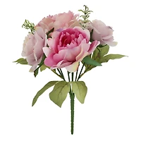 13" Pink & Purple Rose & Peony Bush by Ashland®