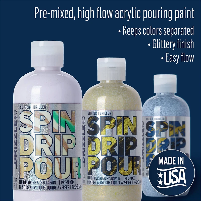 FolkArt® Drizzle™ Glitter Fluid Pouring Acrylic Paint