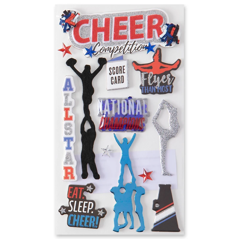 Pro Cheerleading Dimensional Stickers by Recollections™