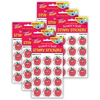 TREND Enterprises® Snappy! Apple Scented Stickers, 6 Packs of 24