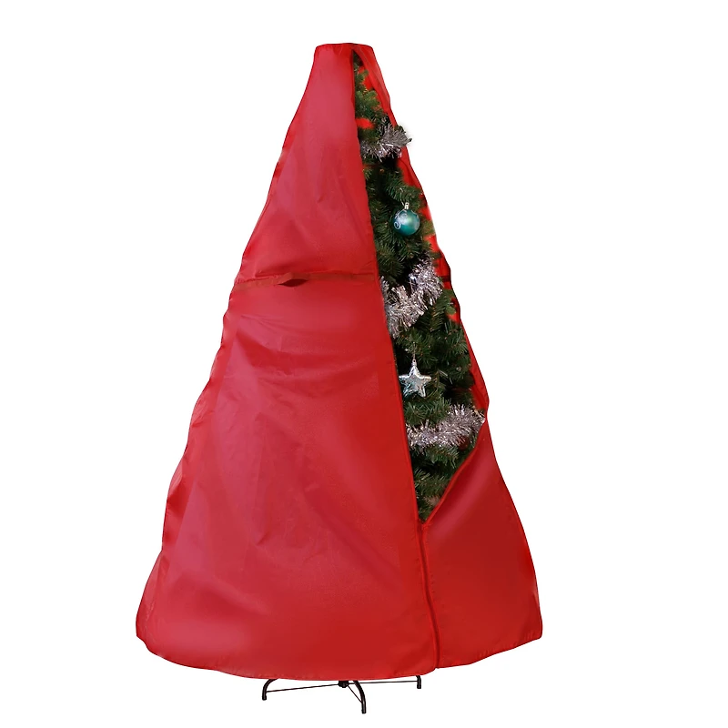 Honey Can Do 8ft. Red Upright Christmas Tree Storage Bag