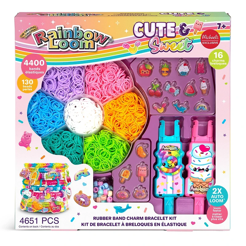 Rainbow Loom® Cute & Sweet™ Rubber Band Charm Bracelet Kit