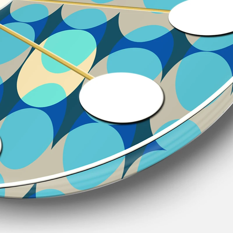 Designart 'Retro Abstract Design Xv Mid-Century Modern Wall Clock