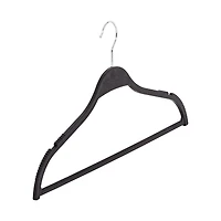 Honey Can Do Black Natural Wheat Husk Slim Hangers, 25ct.