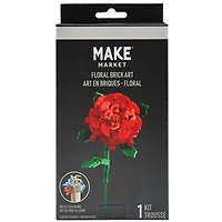 Red Peony Floral Brick Art Kit by Make Market®