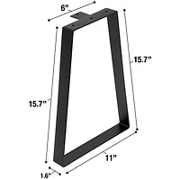 Sorbus Trapezoid Table Legs for Benches or Tables