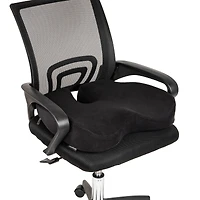 Mind Reader Foot Rest, Under Desk, Ergonomic, Hydraulic Height Adjustable, Ottoman, Office, Foam, Black