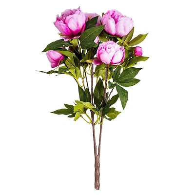 Artificial Cerise Peony Bush