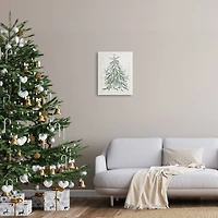 Stupell Industries Nautical Christmas Tree Sea Life Canvas Wall Art