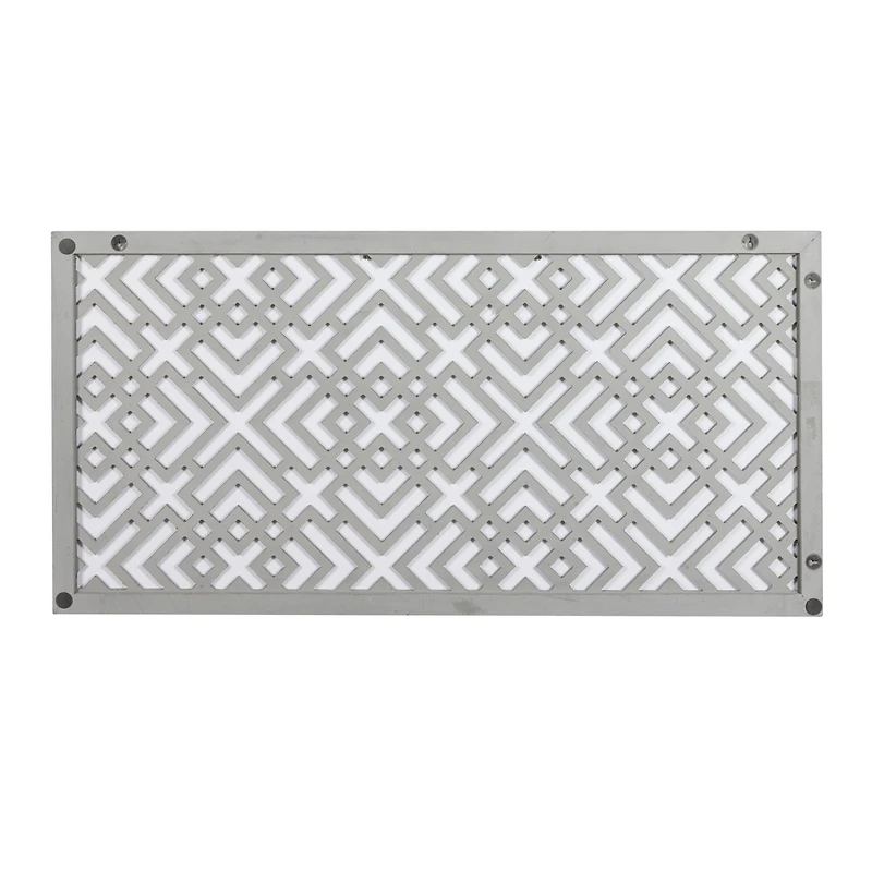 48" White Wood Abstract Farmhouse Wall Décor