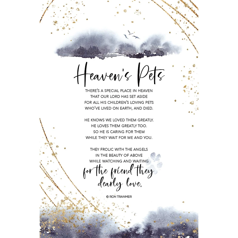 Heaven's Pets by Ron Tranmer Plaque