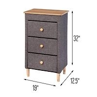Honey Can Do 3 Drawer Fabric Storage Organizer